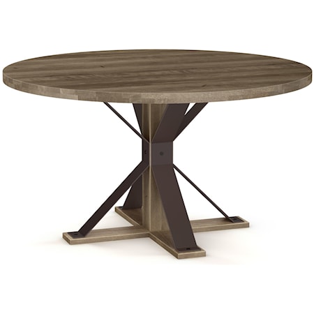 Martina Table with 52" Round Wood Top